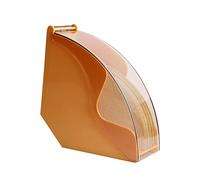 Tissue Box Holder Cone Coffee Filter Paper Dispenser Box Hand Drip Storage Container Holder Paper Tissue Dispenser(Yellow)