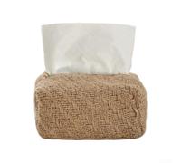 Tissue Box Holder for Home For Living Room Table Constructed from Cotton and Linen Blend for Sustainable Decor (A)