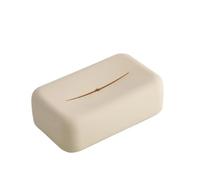Tissue Box Holder Light Luxury Tissue Box Soft Cover Silicone Reusable Wet Wipe Holder Bathroom Kitchen Paper(Lvory)
