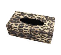 Tissue Box Holder Print Leopard, Makeup Tissue Box or Napkin Holder for Bedroom, Living Room & Dining Room 24 * 12.5 * 8.5cm