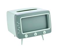 Tissue Box Holder Retro Tv Aesthetic, Artistic Cultural Flavor, Decorative, | Retro TV Tissue Box Multi Storage Container Artistic Cultural Flavor for End Tables Night Stands Countertops