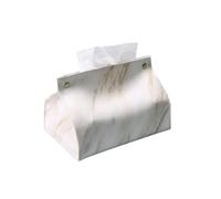 Tissue Box Holder Tissue box container PU leather marble pattern napkin holder storage