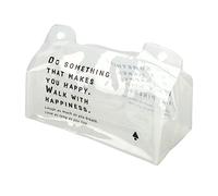 Tissue Box Holder Transparent Foldable Portable Face Towel Cover Frame for Car Bathroom Office