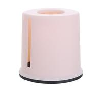 Tissue Box Household Simple Round Paper Tube Two-in-one Desktop Tissue Box Plastic Plain Living Room Roll Pumping(Tissue Box Beige)