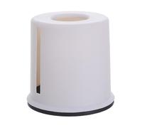 Tissue Box Household Simple Round Paper Tube Two-in-one Desktop Tissue Box Plastic Plain Living Room Roll Pumping(Tissue Box Grey)