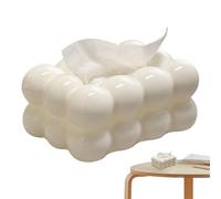 Tissue Box in Cloud Shape, 19.5 x 13 cm Plastic Rectangle Bubble Tissue Box, Tissue Box Bubble, Napkin Paper Box, Tissue Case Face Paper Organiser Dispenser Candy Floss Box, Napkin Dispenser