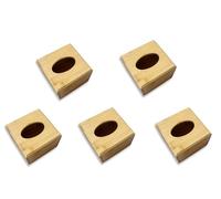 Tissue Box Multipack Tissue Holder Cube Small Wooden Tissue Cover Bamboo Wooden Tissue Dispenser Box Small Tissue Cover Bottom Open (5)