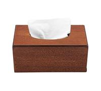 Tissue Box Rectangular Paper Holder Organizer Natural Wood Facial Tissue Paper Box Cover Rack for Bathroom Vanity Counter Tops Bedroom Dressers Night Stands Home Office Desks Table