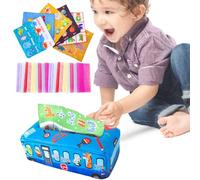 Tissue Box Sensory Toy - Play for and - Toy, Learning for 0-36 Month, Development, Educational Manipulative Preschool Learning Toys