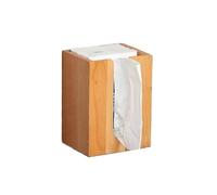 Tissue Box， Solid Wood Bedroom Kitchen Desk Wall-Mounted Tissue Box, Hanging Hand Towel Toilet Roll(B,S)