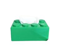 Tissue Box Tissue Box Building Blocks Organizer No Drill Bathroom Storage Wall Mounted Toilet Paper Hand Towels(Green)