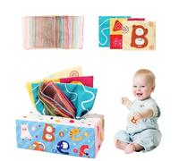 Tissue Box Toy | Crinkle Paper Sensory Toys | Tissue Toy for, Educational Learning Activity Box for 6-36 Months