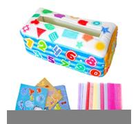 Tissue Box Toy | Play for and | for, Pull, Sort, Crinkle, Colors and Patterns, Toy, Gift for 6 Months+, 1 2 3 Years