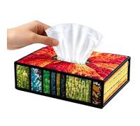 Tissue Cover Box DIY Kit | Book-Style Napkin Storage,DIY Patch Work Facial Paper Organizer | for Beginner Men Adults Kitchens Dining Rooms TV Stands Vanity)
