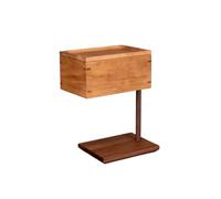 Tissue Cover Solid Wood Tissue Box Paper Box Desktop Storage Box, Chinese Style Dining Table Bedroom Napkin Box Large Tissue Box Cover(B)