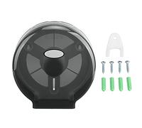 Tissue Dispenser, Single-Roll Jumbo Toilet Paper Dispenser Commercial or Home Use Wall Mount Dispenser for Hotel Bar - Black