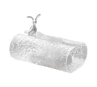 Tissue Holder - Acrylic Napkin Dispenser, Water Wave Pattern Cover | Lightweight Modern Organizer Home Bathroom Table Holder for Facial Tissues, Dressing Table