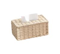 Tissue Holder From Natural Fibers Multifunctional Storage Solution for Countertops Cabinets Drawers Handwoven Paper Rope Tissue Holder