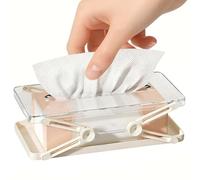 Tissue Holder - Multipurpose Adjustable Napkin Holder, Innovative Spring Mechanism, Practical Decorative Organizer | Practical Dispenser, for Bathroom, Kitchen, Garage, Workshop, EST Room