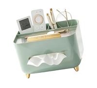 Tissue Holder Organizer for Kitchen Counter Station with Separated Compartments, Fast Pull Slot, Home Tidy Aid Tissue Holder Divided Tray Paper Household