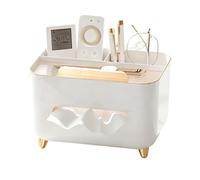 Tissue Holder Organizer for Kitchen Counter Station with Separated Compartments, Fast Pull Slot, Home Tidy Aid Tissue Holder Divided Tray Paper Household