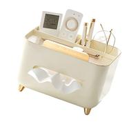 Tissue Holder Organizer for Kitchen Counter Station with Separated Compartments, Fast Pull Slot, Home Tidy Aid Tissue Holder Divided Tray Paper Household