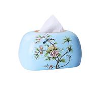 Tissue Holder Tissue Box Birds and Flowers Vintage Patterns for Living Room Tabletop Ceramic Napkin Holder Tissue Box