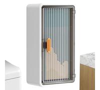 Tissue Holder, Wall-Mounted Tissues Box Cabinet, Bathroom and Kitchen Storage Organizer for Wet Wipes, Shower Sponge, Toiletries, Kitchen, Bedroom & Apartment Organization,7.87 x 4.29 x 14.37 inches