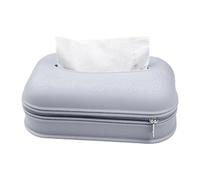 Tissue Holder - Waterproof Silicone Pouch With Zipper, Stylish Wall Decorative Tissue Box, Versatile Napkin Case | Tissues Organizer For Kitchen Bathroom Bedroom Living Room Car Travel Office Dorm Tab