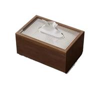Tissue Holders 1PC Wooden Tissue Box Walnut Patterned Paper Drawer Home