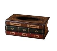 Tissue Holders Decorative Elegant Wood Dispenser Slip-Resistant Base Multipurpose Kitchen Bathroom Tissue Box Home Needs(Brown)