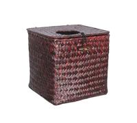 Tissue Holders Square Tissue Box Cover To Hold Napkins Perfect For Decorating A Bathroom Or Cottage(Brown)