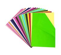 Tissue Paper, 200 Sheets of Coloured Tissue Paper, A4 Transparent, 20 Colours, Sheets, Coloured Paper for Wrapping Gifts, Crafting and Decorating