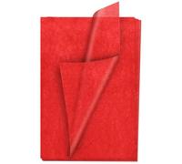 Tissue Paper 50 Sheets, YUNJU Christmas Wrapping Paper, Valentine's Day Gift Wrap, Large 20 X 30 Size, Wrapping Decorative Sketch and Cutting Paper for Art Craft & Packing Red