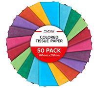 Tissue Paper 50 Sheets, YUNJU Gift Wrap, MF and Acid Free, Large 20 X 30 Size, Wrapping Decorative Sketch and Cutting Paper for Art Craft & Packing