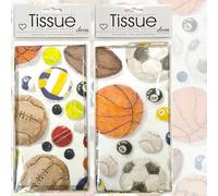 Tissue Sports | 2 Packs, Each with 4 Sheets Premium Quality Printed Tissue | in Biodegradable Packaging and Acid Free | Designed in The UK | 8 Sheets in Total 50x70cm