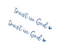 Tisujune Car Window Stickers - Trust in God Vehicles Window Decals Car Stickers | Decals, Rear View Glass Accessories for Family, Friends Men, Women Mom