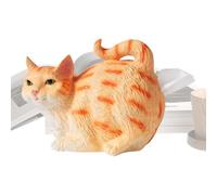 Tisujune Cat Butt Tissue Box,Kitten Butt Tissue Organizer - Decorative Resin Animal Statue, Funny Paper Napkin Dispenser for Bedroom Living Room Desktop