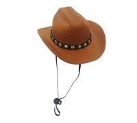 Tisujune Cowboy Hat for Cat | Small Pet Cowboy Cosplay Hat - Dog Cat Party Accessories Cosplay Caps for Daily Wear Carnival Holiday Halloween Christmas