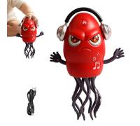 Tisujune Dancing Squid - Smart Obstacle Avoidance Explorer | Rechargeable Crawling Octopus Toy with Light & Music for Kids Dancing Tummy Play Crib Birthday Christmas Girls Boys Toddler