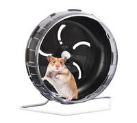 Tisujune Hamster Running Wheel - Adjustable Stand Silent Running Hamster Wheel - Cage Accessories Toys Portable Activity Equipment for Small Pets Home Apartment