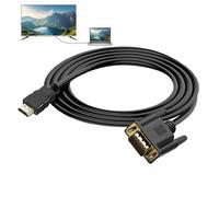 Tisujune HD to VGA Cord - Display Port to VGA Adapter Cable - Anti-Interference Peripherals for Projector TV Computer Laptop Desktop