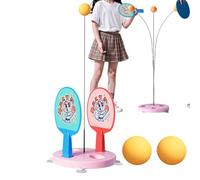 Tisujune Table Tennis Trainer Equipments - Table Tennis Training Shaft with Racket | Interactive Paddles Set for Indoor Outdoor Exercise School Office Basement Clubs Community Home Gym Beginners
