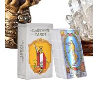 Tisujune Tarot Card Deck - 78 Sheets Oracle Deck - Divination Toys for Men Women Family Rituals Social Events Gathering Travel Home Party