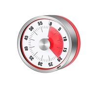 Tisujune Timer for Kitchen - Visual Mechanical Kitchen Cooking Timer | Stainless Steel Tool Countdown From 0 to 60 Minutes for Meal Prep Chef Students Teachers Adults
