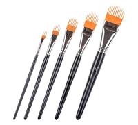 Tisujune Watercolor Paint Brushes | 5 Piece Comb Painting Brushes | Coloring Learning Paintbrush,for Adults Beginners Travel Halloween Birthday Outdoor Studio Classroom Hobbies