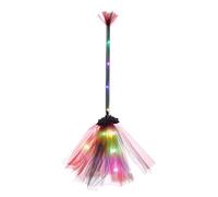 Tisujune Witches Broom Halloween Decor - Light up Broom Witch Costume Accessories,Cosplay Accessories Halloween Decorations for Party Kids Role Play Masquerade Indoor Outdoor Yard Patio Garden