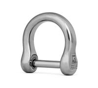 TISUR Titanium D-Rings with Screw Shackle,U Shape Key Chains Rings,Car Keys Tools,DIY Leather Craft Purse/Wallet Buckle 1 pcs, Polished, tiny