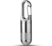 TISUR Titanium Pill Organizer - Small, Portable & Waterproof Metal Pill Case (1.06in, Gray)