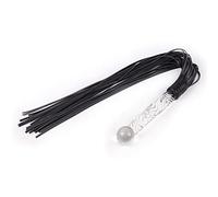 TISVY Horse Whip, Real Leather Tassels Riding Crop Flogger Handle for Equestrian Teaching Training